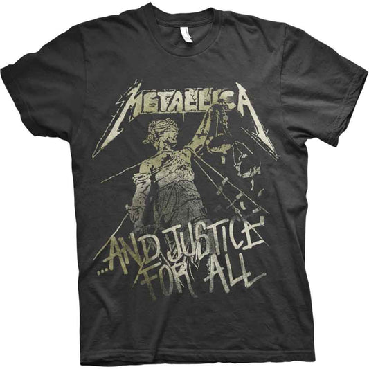 METALLICA VINTAGE T-SHIRT: … AND JUSTICE FOR ALL (BLACK)